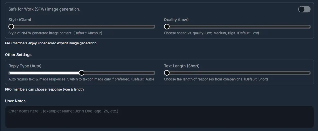 AIAllure - Advanced Customization Feature