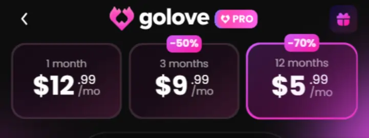 GoLove AI Pricing Plan