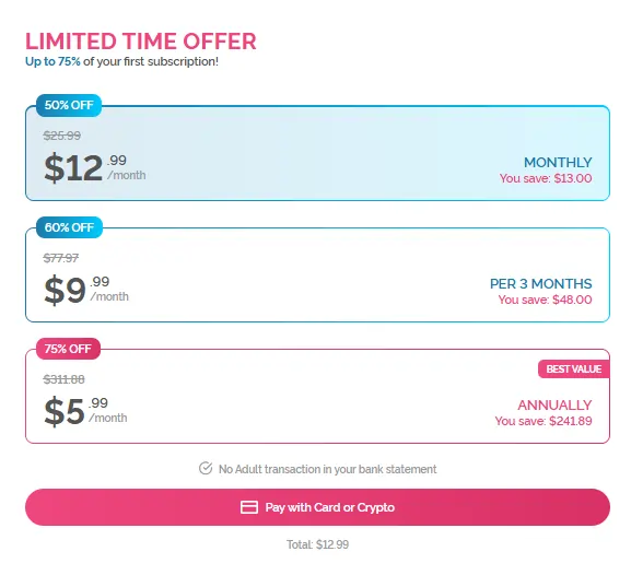 Dreamgf Pricing Plan